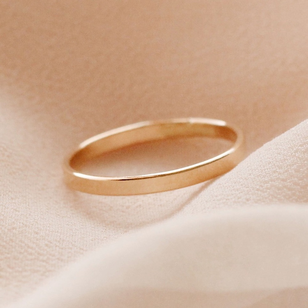Priscilla Ma 2mm Gold Filled Ring Sz 6